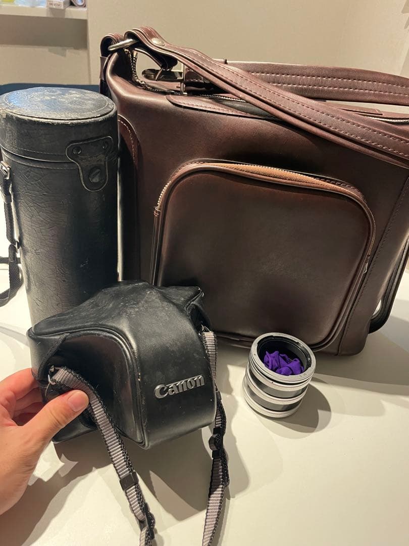 Canon F-1 一眼レフカメラ　レンズセット　カバン付