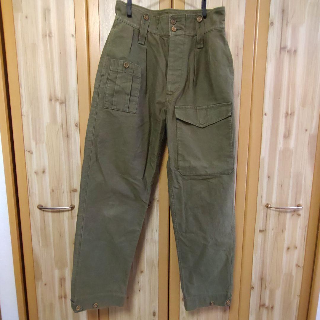 Nigel Cabourn ブリティッシュアーミーパンツ 30サイズ グリーン
