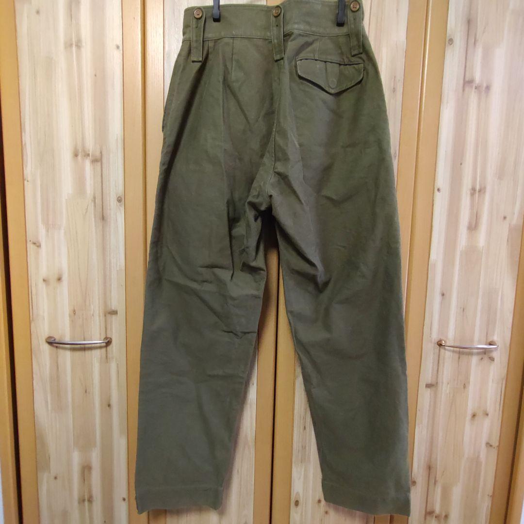Nigel Cabourn ブリティッシュアーミーパンツ 30サイズ グリーン