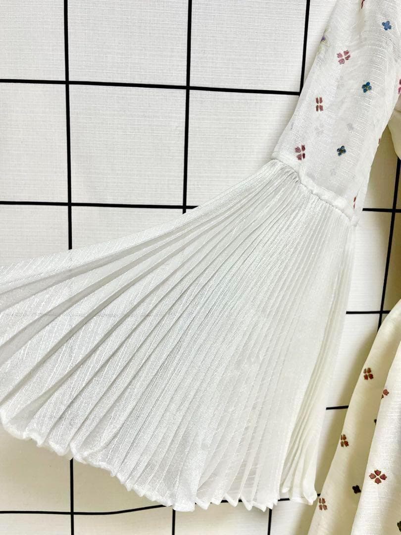 vintageヴィンテージロングドレスプリーツマキシ丈衣装レトロUSA海外古着