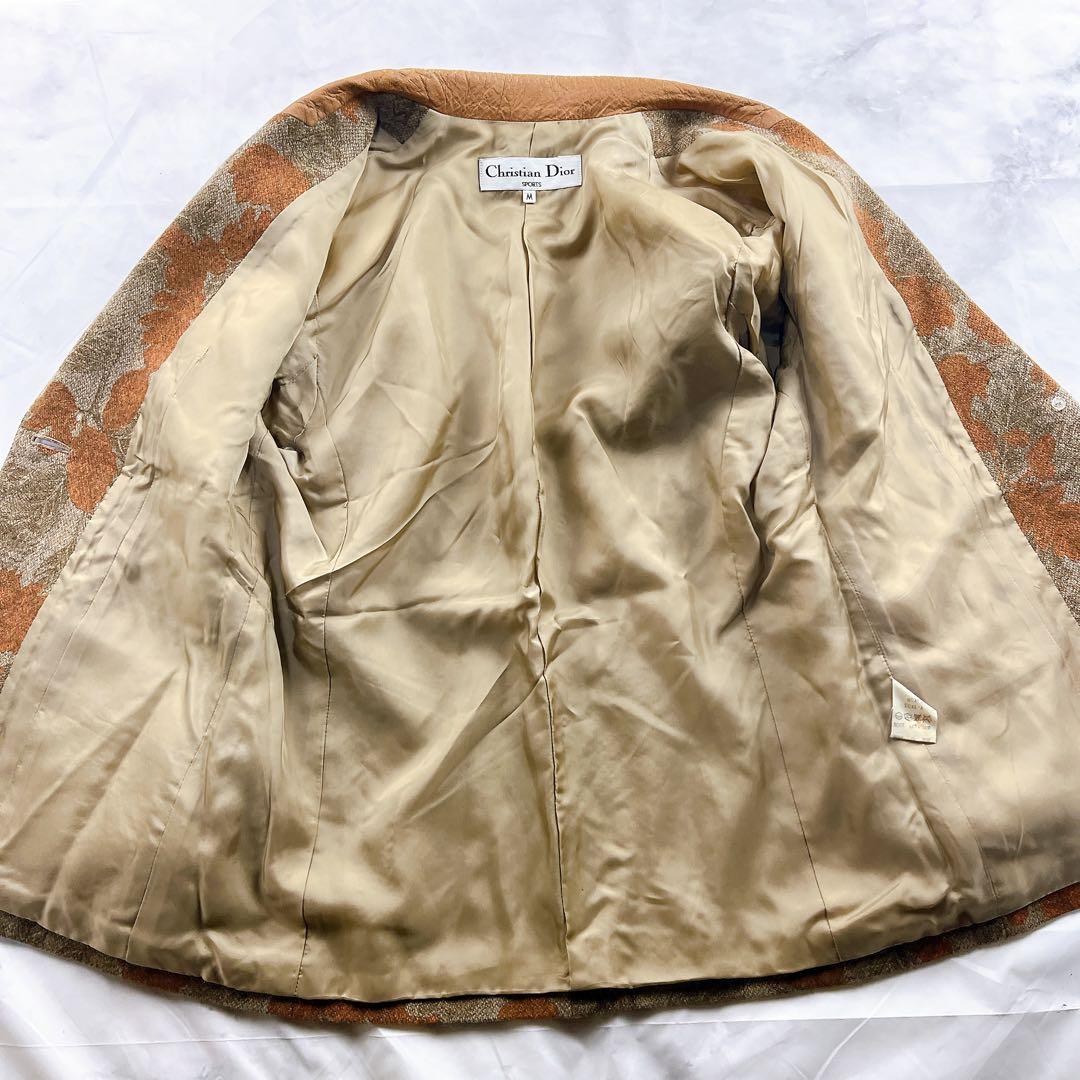 超希少✨Christian Dior テーラード 花柄 胡桃ボタン sports