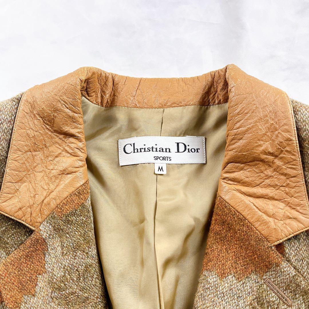 超希少✨Christian Dior テーラード 花柄 胡桃ボタン sports