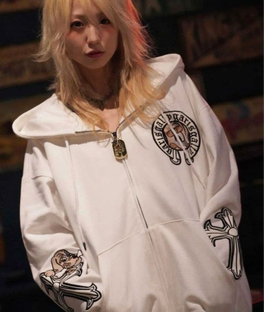 ガルフィー ガリノハーツ パーカー 白 中型犬