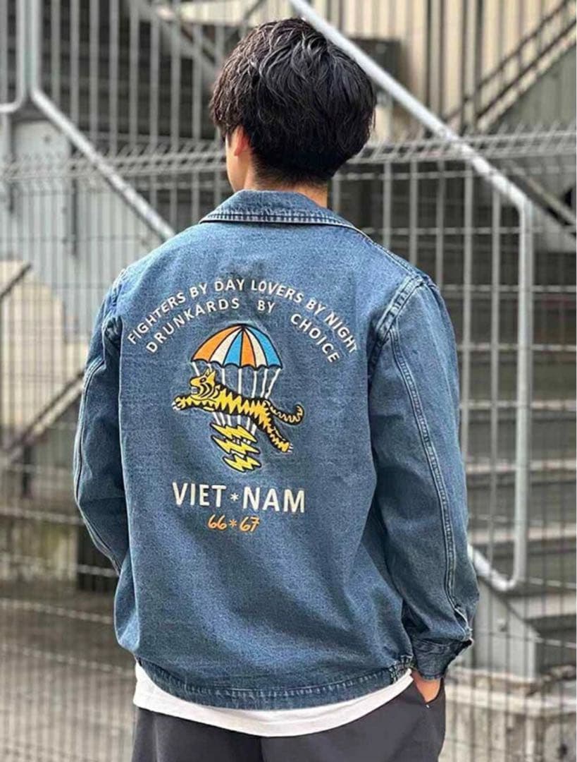 刺繍デニムジャケット VIET NAM