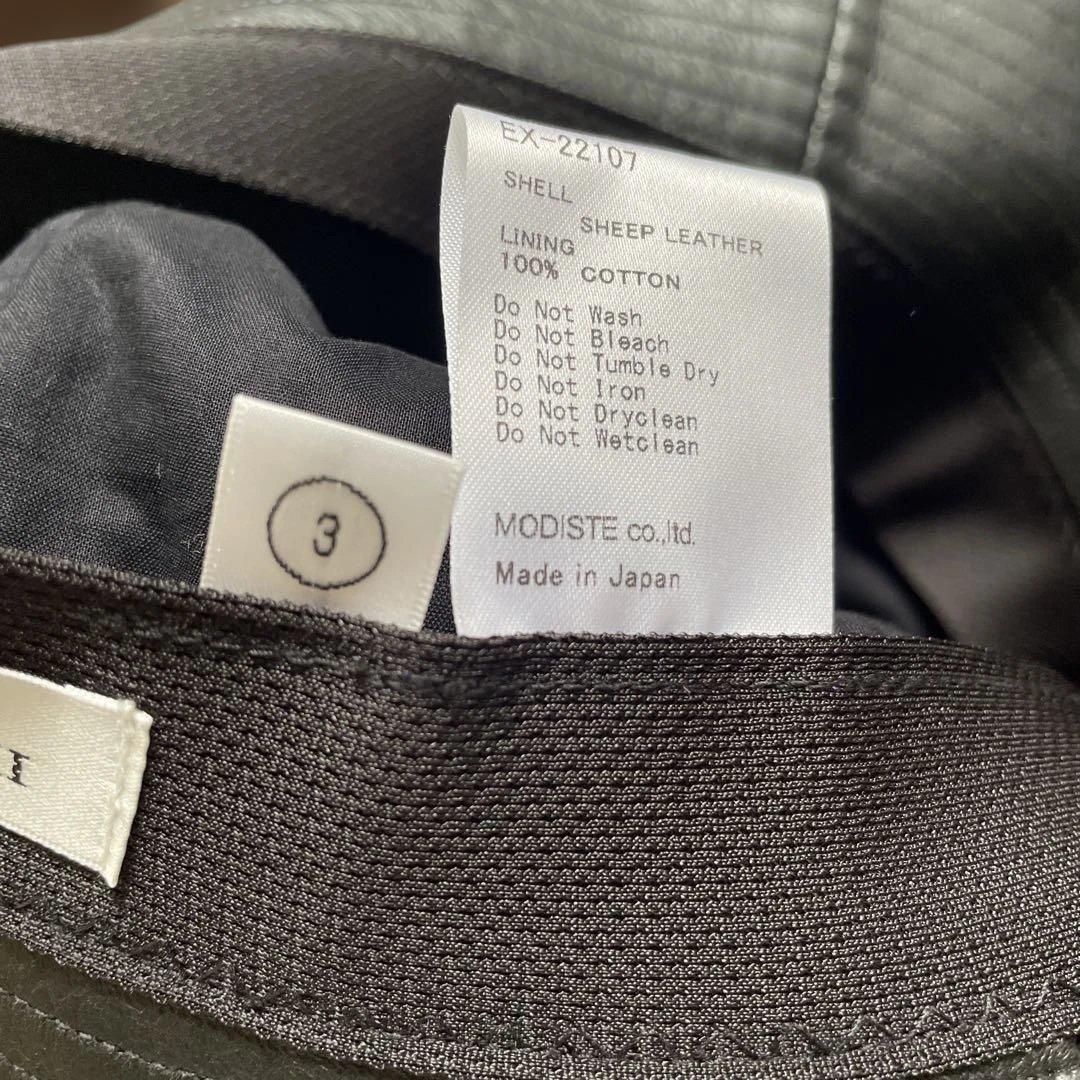 レザー バケットハット レザー　ブラック　キジマタカユキ