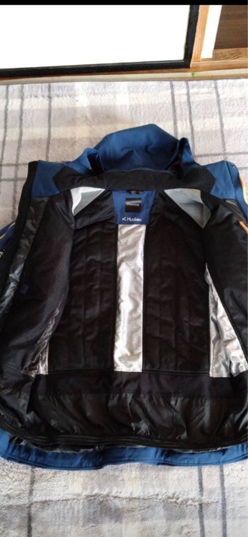 オンヨネ・ネイビー/オレンジ スキーウェア フード付き・XL 上着のみ！