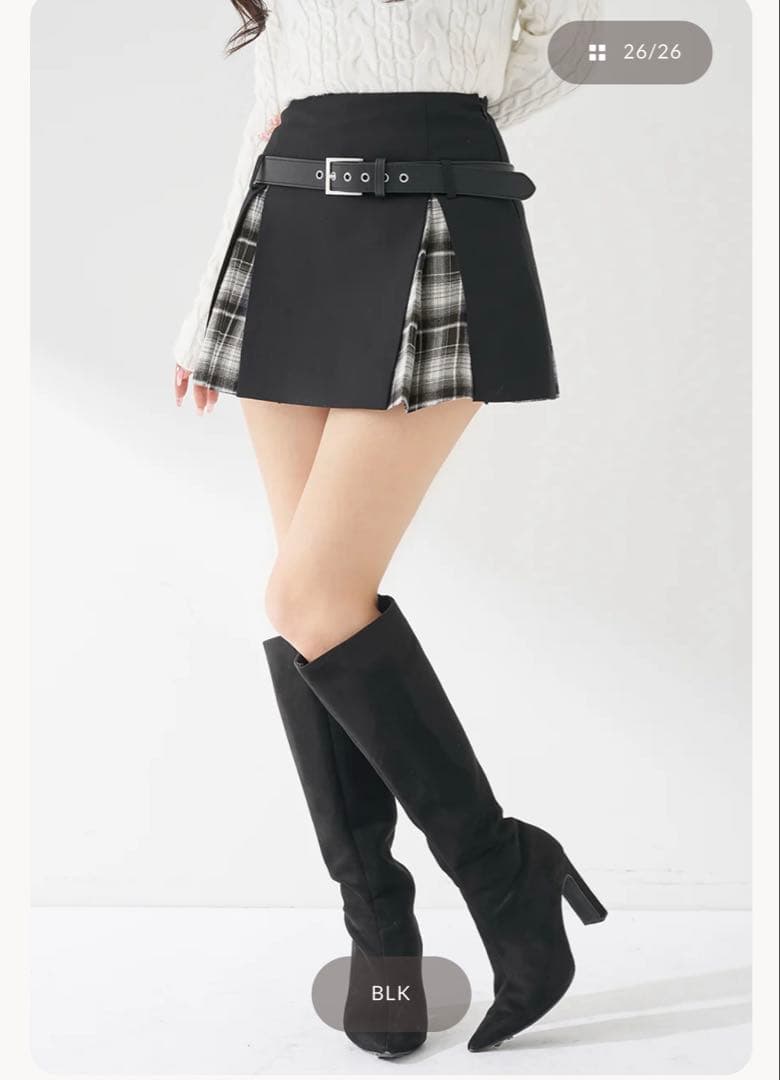 Darich チェックドッキングミニスカート Sサイズ