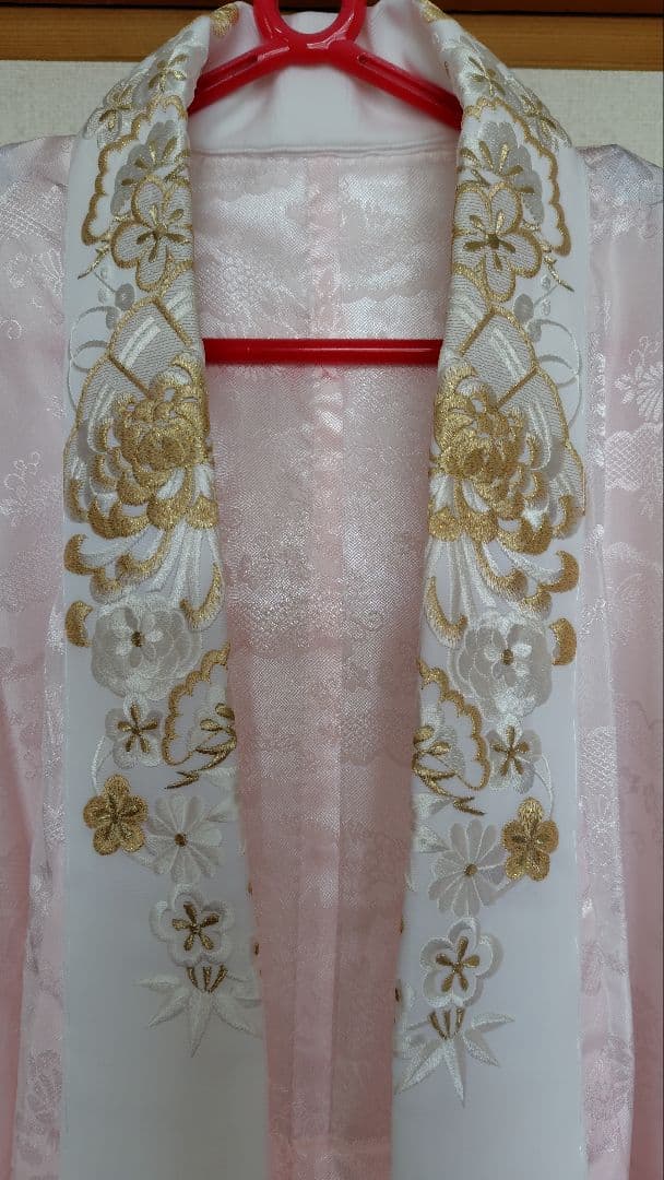 長襦袢　刺繍半襟　振袖　成人式