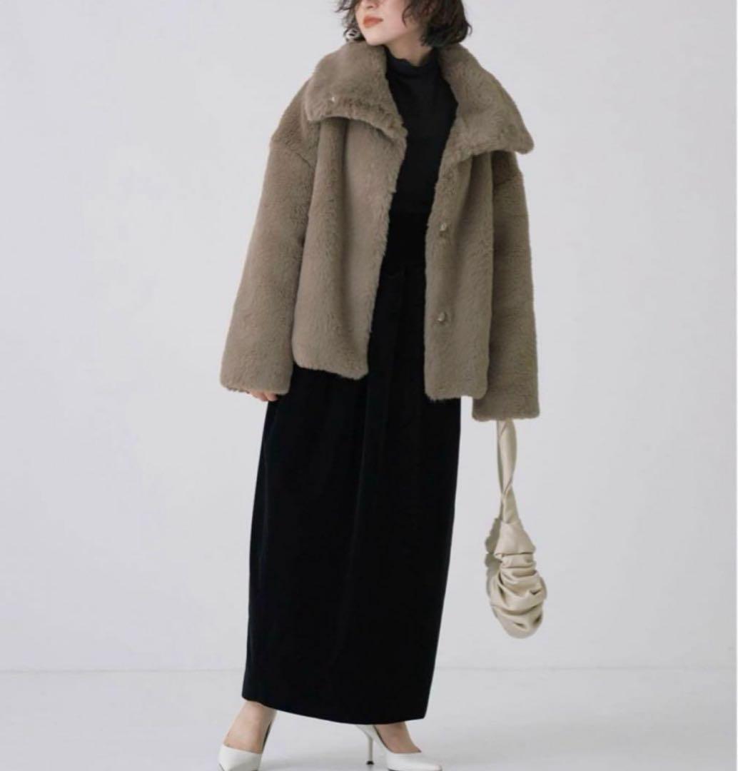 GALLARDAGALANTE NAVYファーブルゾン