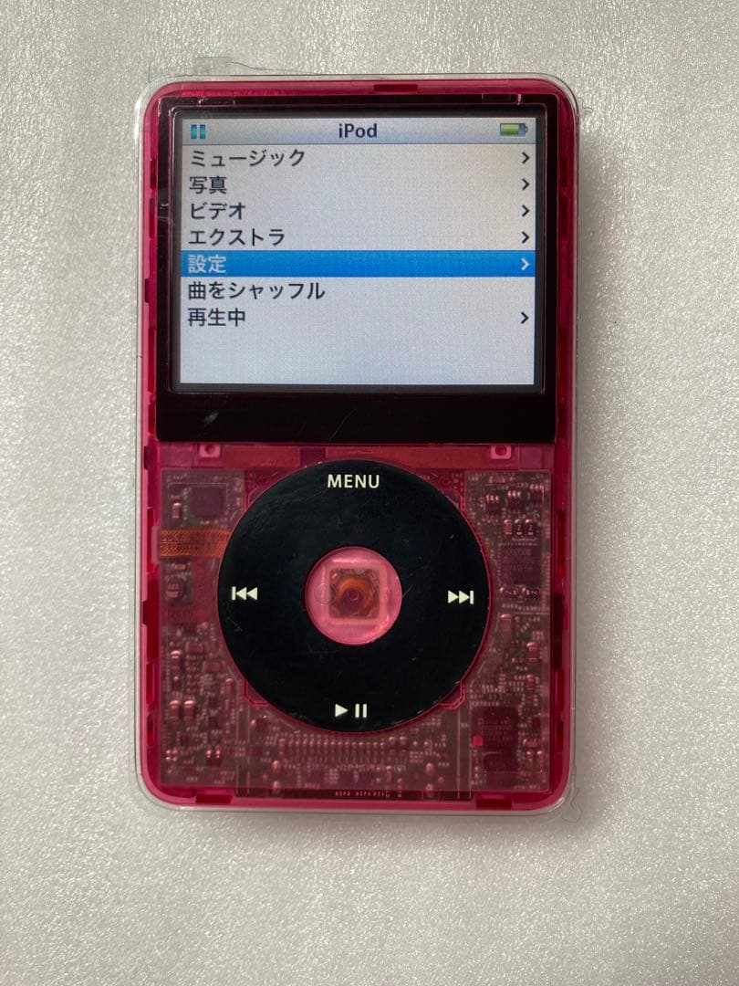 iPod classic 表裏パネル、バッテリー交換　動作OK