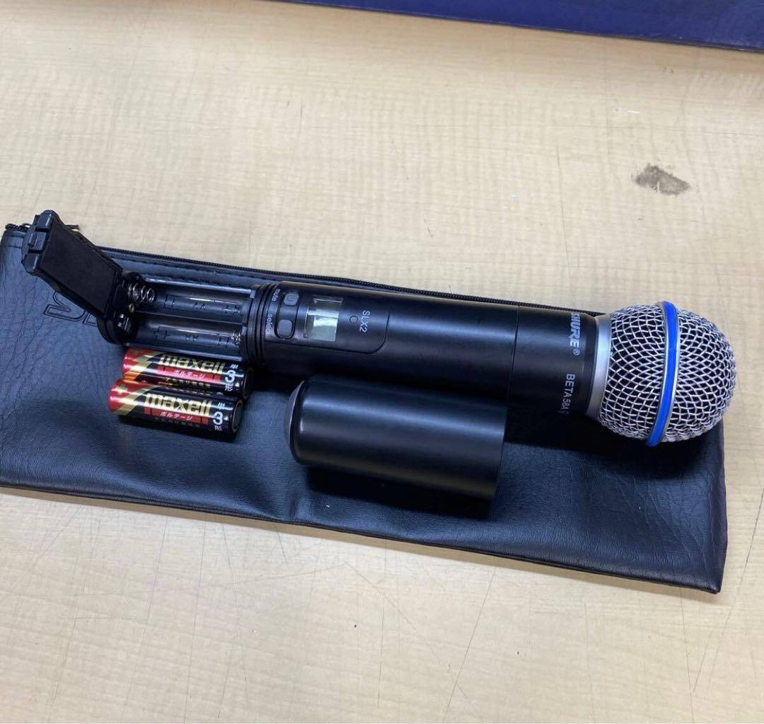 Shure SLX ワイヤレスシステム マイク（Beta 58A）＋