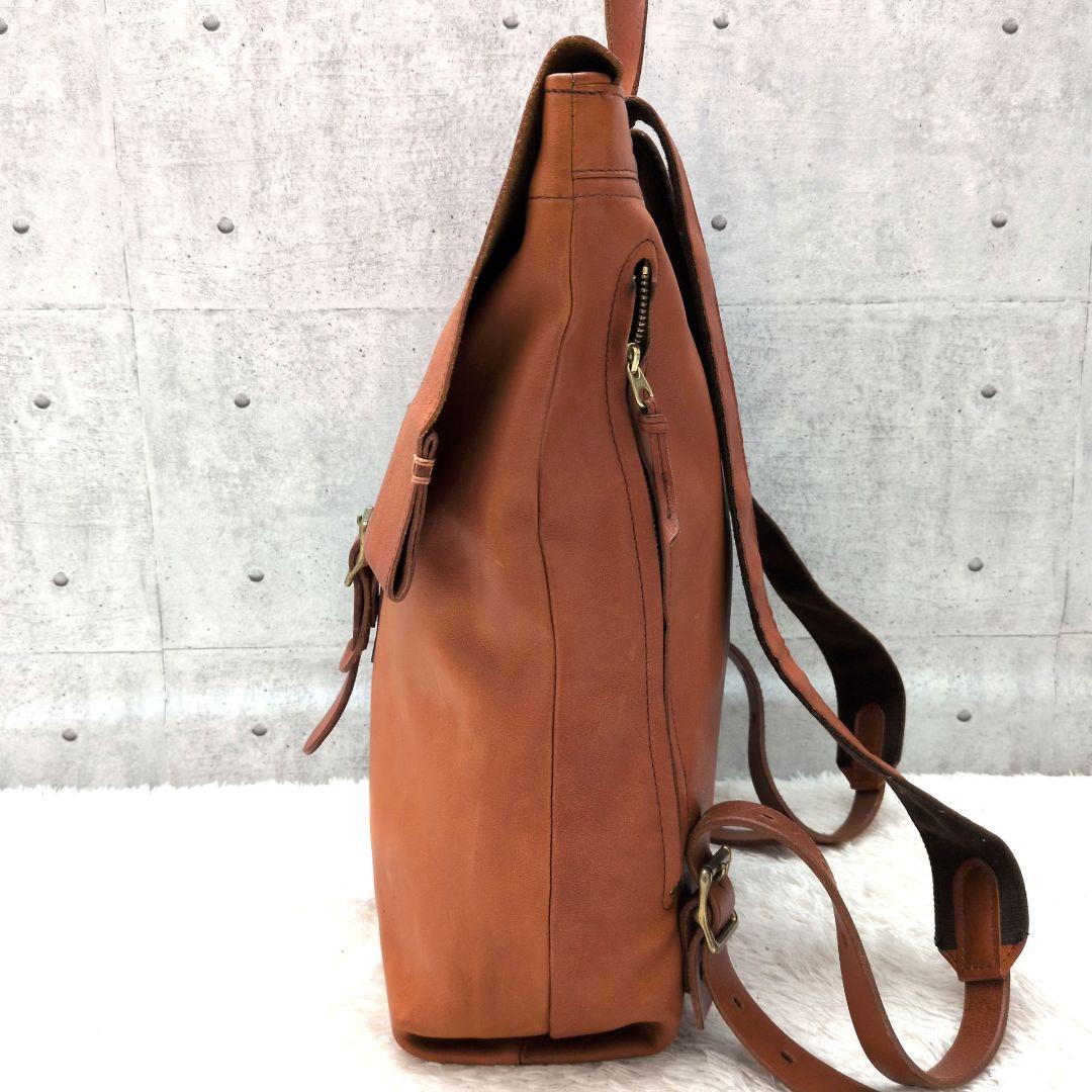 【美品】SLOW　ボーノ　リュック　バックパック　栃木レザー　ユニセックス　茶色