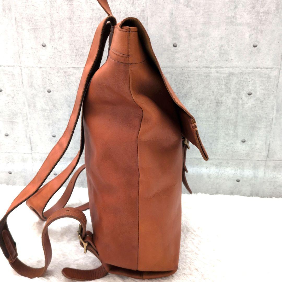 【美品】SLOW　ボーノ　リュック　バックパック　栃木レザー　ユニセックス　茶色
