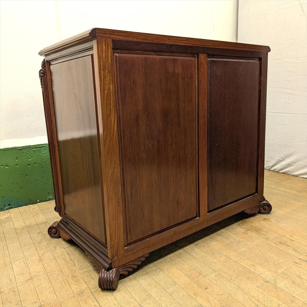 美品　唐木　花梨　カリン　無垢　チェスト　箪笥　タンス　たんす　引出し　ドロワー