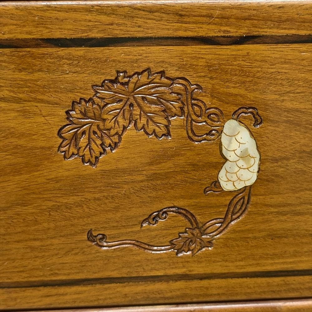 美品　唐木　花梨　カリン　無垢　チェスト　箪笥　タンス　たんす　引出し　ドロワー