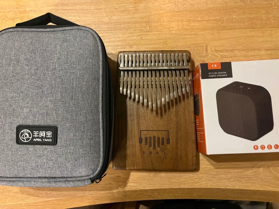 【スピーカー付き】Dual D1Pro 電子カリンバ 17キー 付属品多数