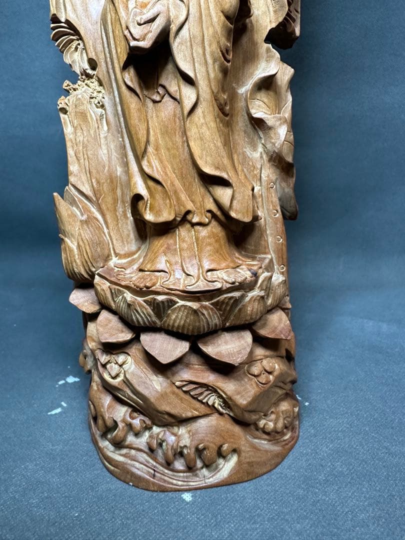白檀　観音　木彫り　仏教美術　仏像 骨董 木像　木製　仏教　密教　置物　骨董