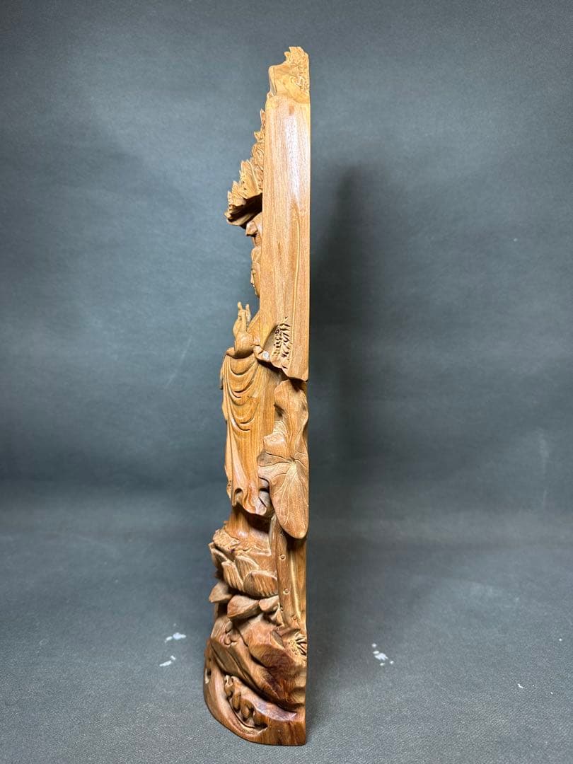 白檀　観音　木彫り　仏教美術　仏像 骨董 木像　木製　仏教　密教　置物　骨董