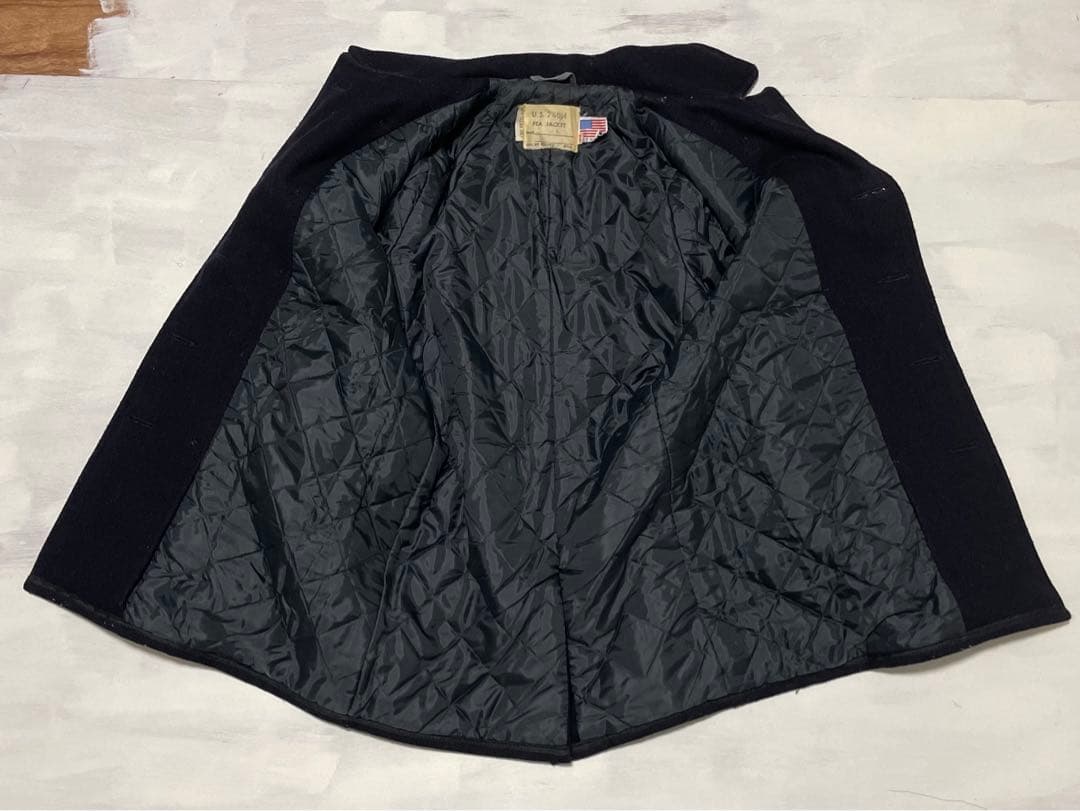 Schott ショット 740N USA製 キルティング ウール ピーコート　黒