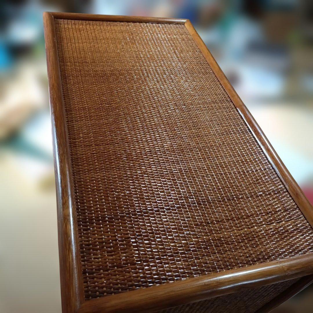 ラタン藤　大容量5段チェスト　ヴィンテージ