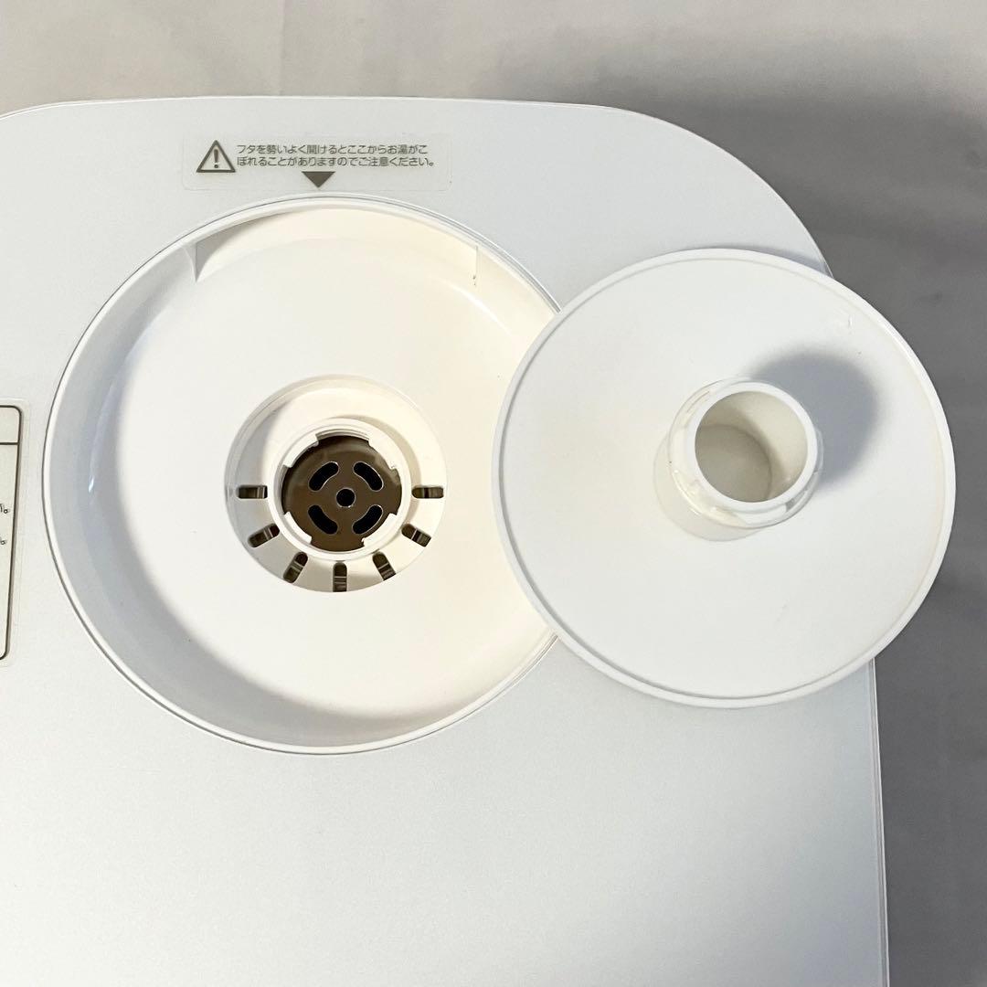 【美品】山善 スチームファン式 加熱式 加湿器 KSF-K282(W) ホワイト