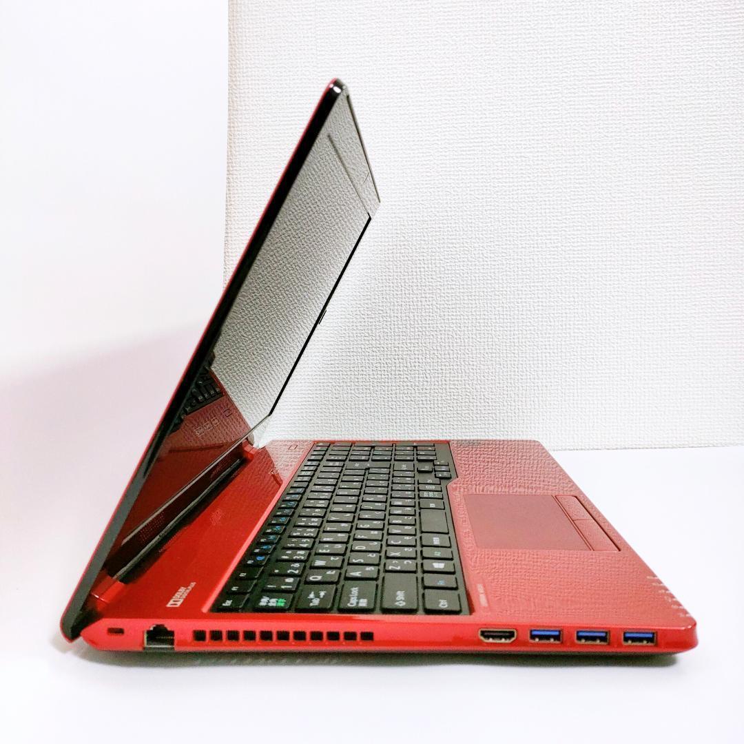 Corei7✨️Windows11/SSD/カメラ付き赤ノートパソコン/富士通