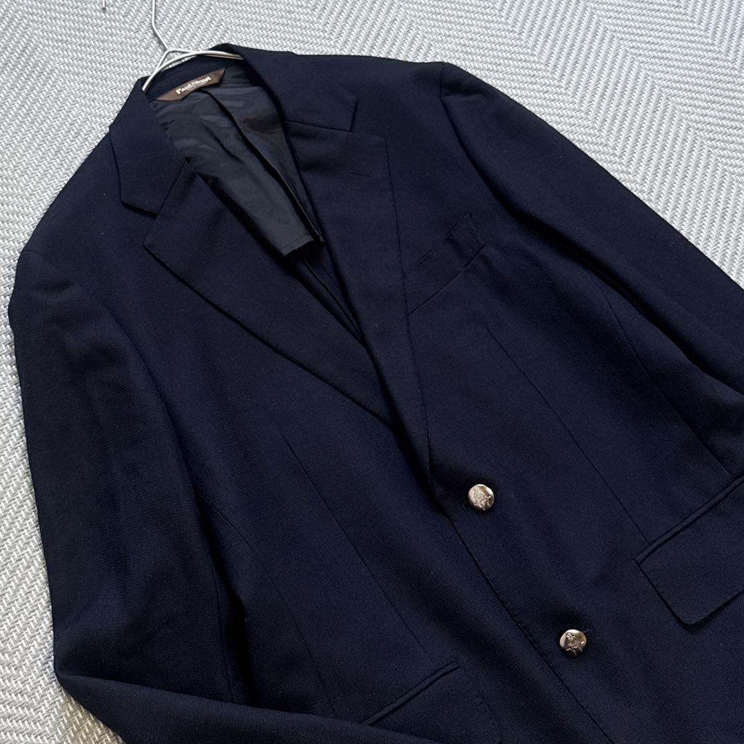 美品 ポールスチュアート サマーテーラードジャケット 銀ボタン 背抜き 夏 ML