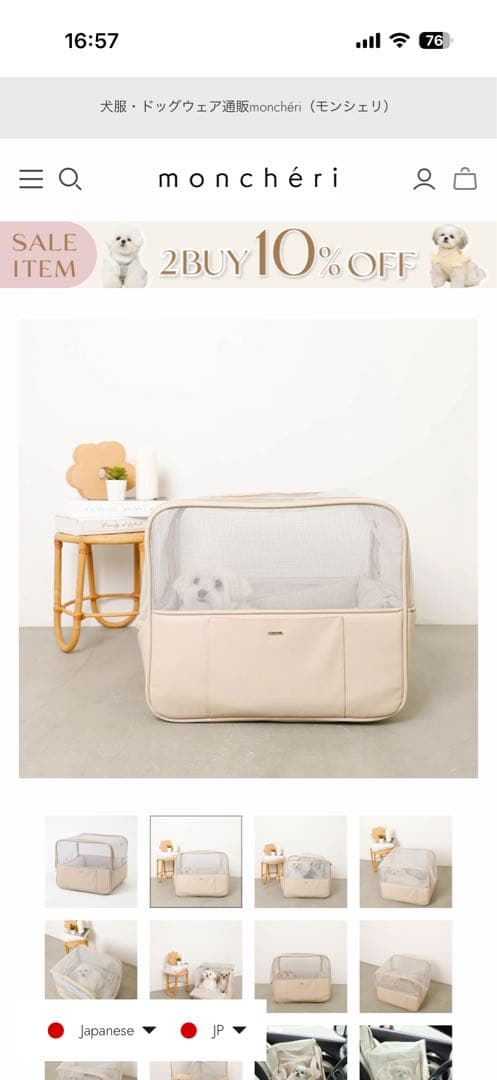 犬用ドライブベッド♪