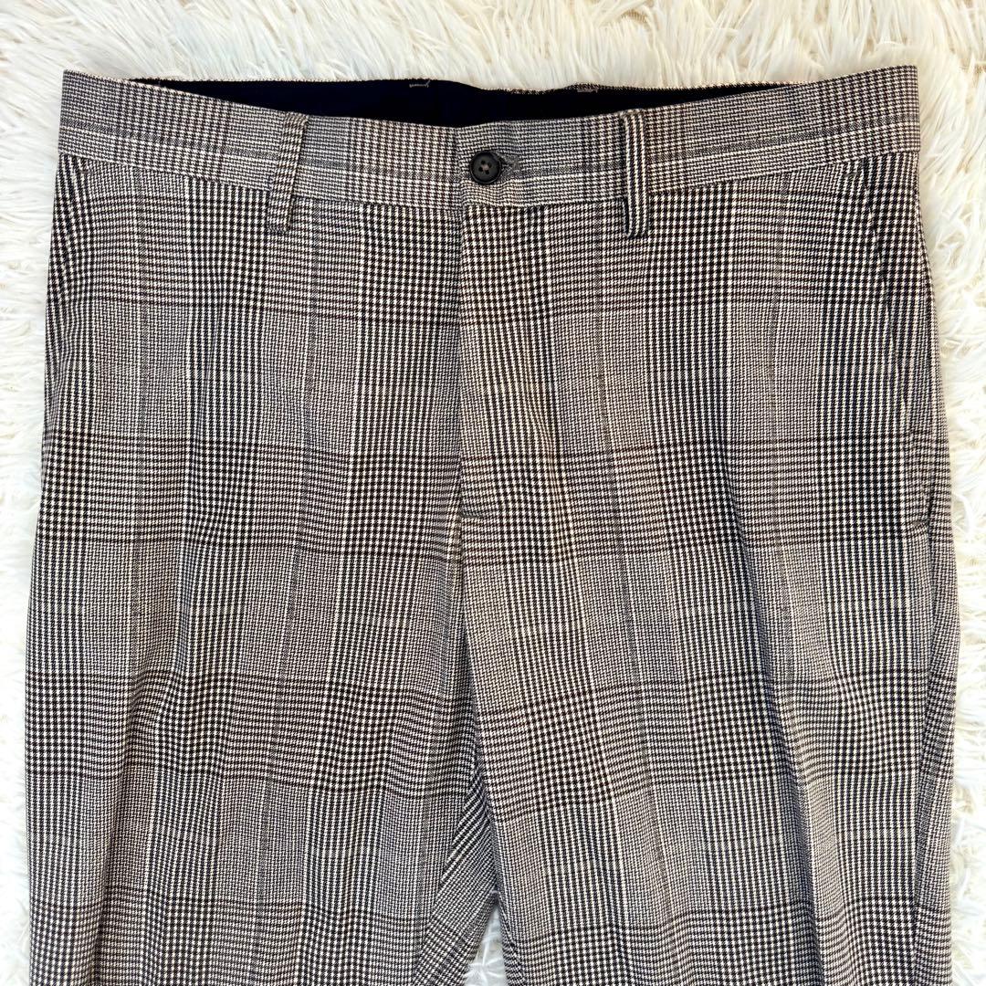 【美品】ZARA グレンチェック 4WAY ストレッチ スーツ 38 L