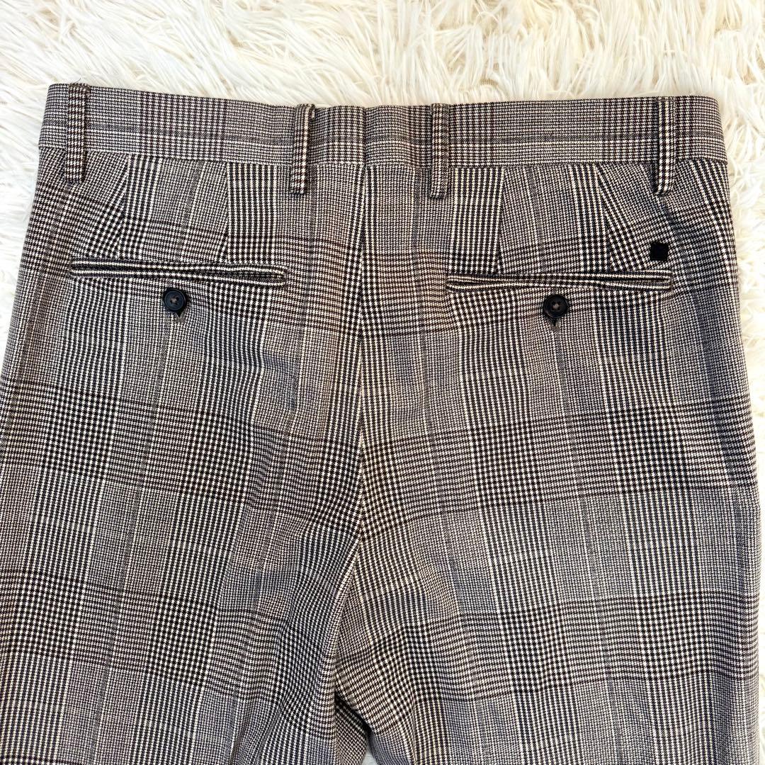 【美品】ZARA グレンチェック 4WAY ストレッチ スーツ 38 L