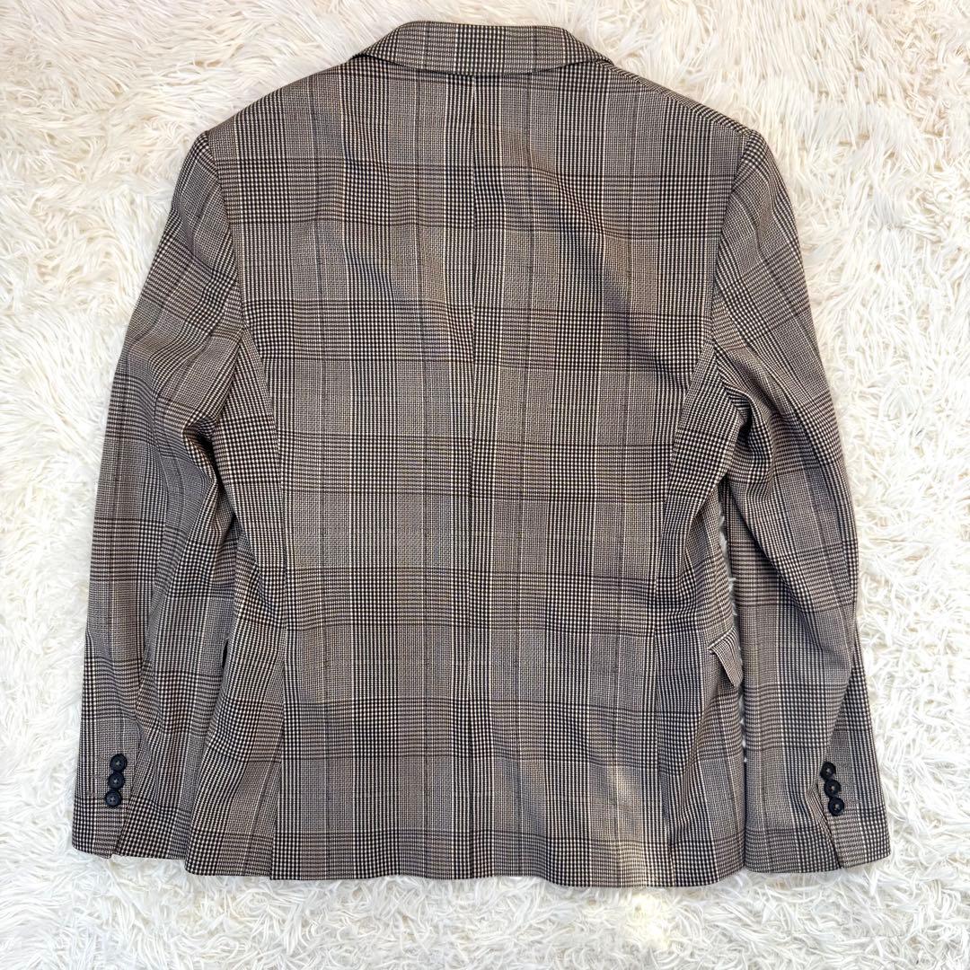 【美品】ZARA グレンチェック 4WAY ストレッチ スーツ 38 L