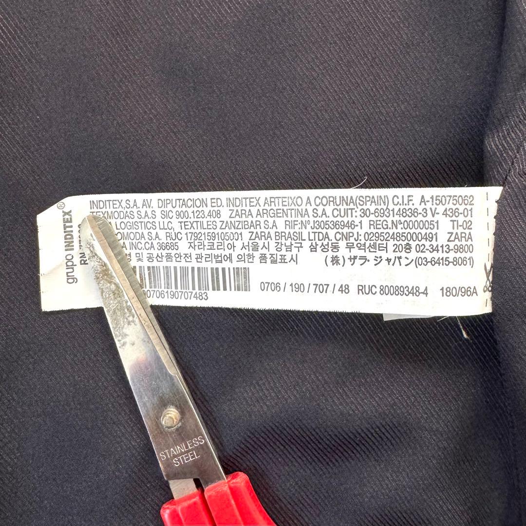 【美品】ZARA グレンチェック 4WAY ストレッチ スーツ 38 L