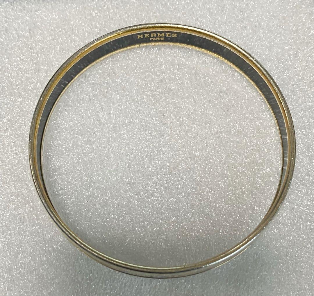 HERMES 魚とコーラル模様 バングル