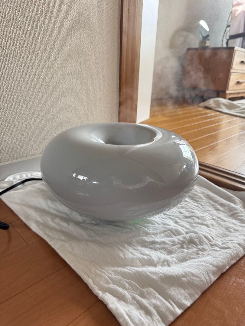 【廃盤名作】±0プラスマイナスゼロスチーム式加湿器 Ver.3 グレー 深澤直人