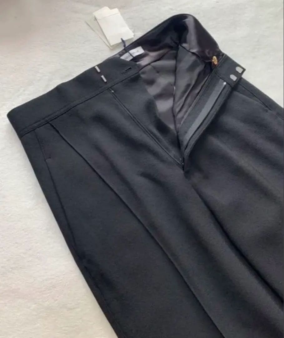 MADISONBLUE ウールワイドパンツ 01 black