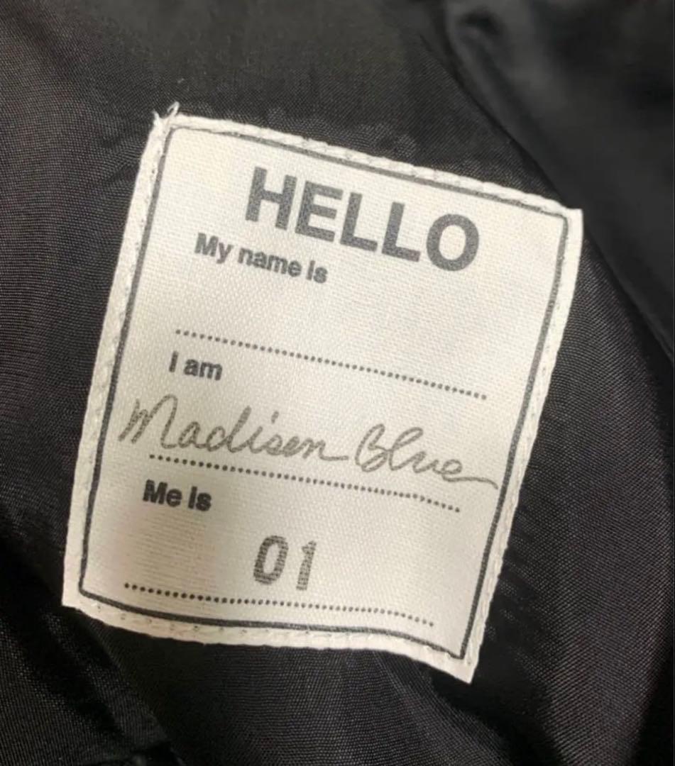 MADISONBLUE ウールワイドパンツ 01 black