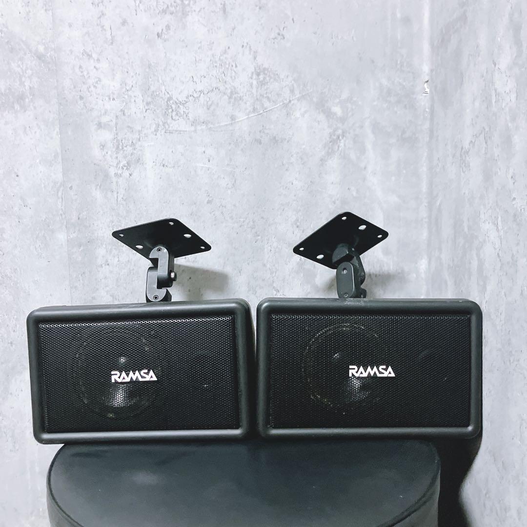 【希少】RAMSA ラムサ ペア スピーカー WS-A10-K ブラケット付き