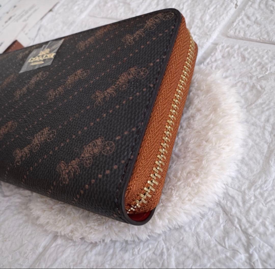 【コーチ／ C3547】新品 シグネチャー デニムマルチ 長財布 ストラップ付