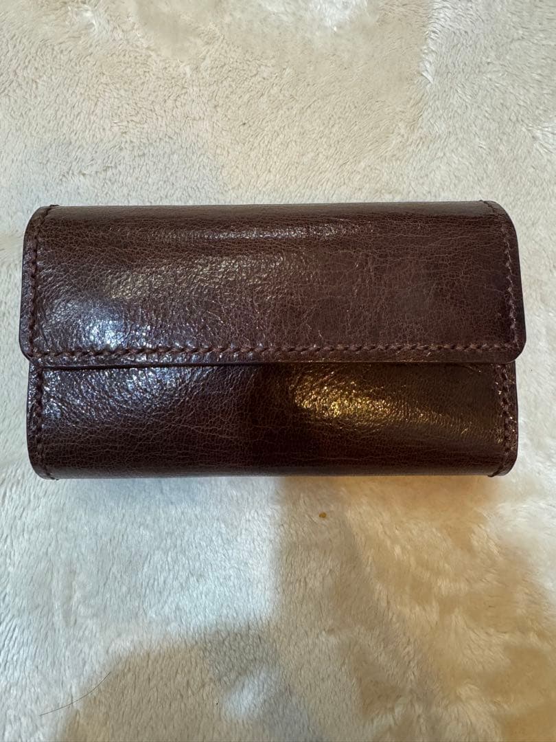へ*い様 手巻きたばこ 三つ折りシャグポーチ（茶色）姫路レザー使用