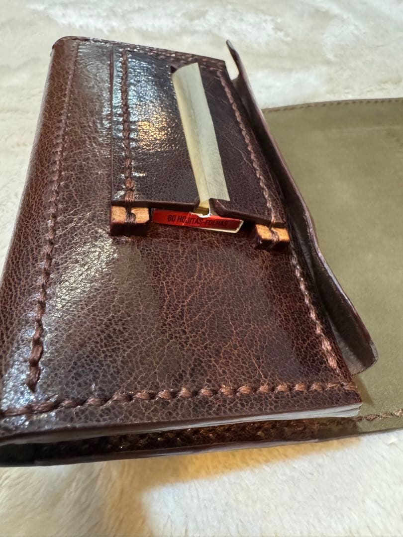 へ*い様 手巻きたばこ 三つ折りシャグポーチ（茶色）姫路レザー使用