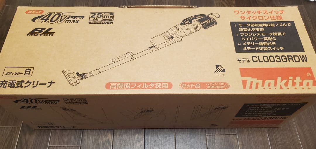 【新品・未使用】マキタ 40V 充電式スティッククリーナー CLO03GRDW
