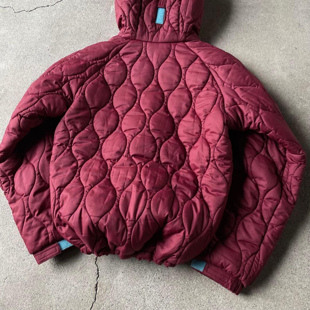 ジャケット・アウター Columbia hooded puffer jacket wine red