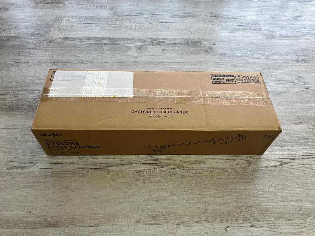 アイリスオーヤマ 充電式サイクロンスティッククリーナー SCD-185P-W