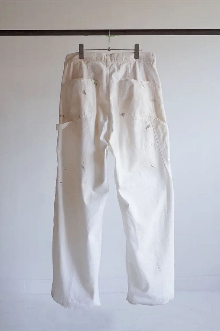 パンツ ANCELLM AIGING PAINTER PANTS/WHITE