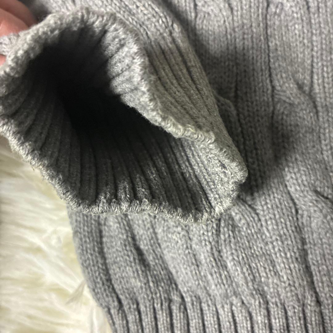 Supreme ケーブル編み ニットセーター M グレー