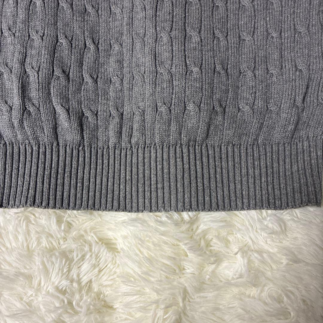 Supreme ケーブル編み ニットセーター M グレー