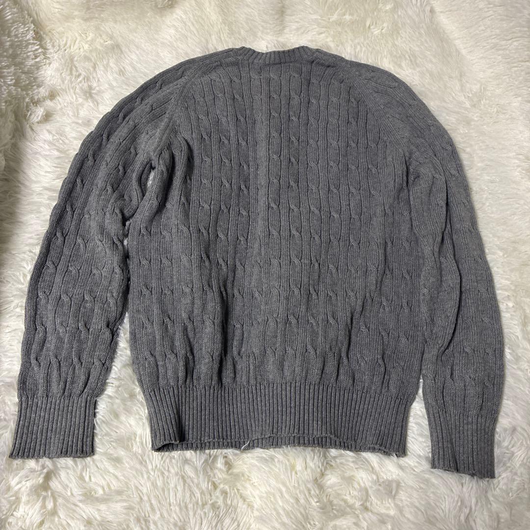 Supreme ケーブル編み ニットセーター M グレー