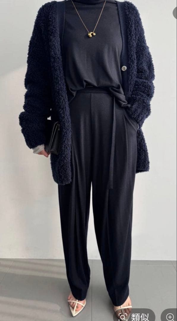 chaos カオス 今季新品未使用品 レダリーパンツ ネイビー