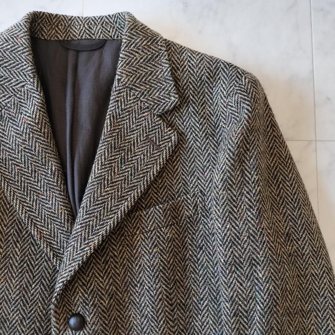 アナトミカ DUNN JACKET 40 M~L ヘリンボーンツイード ブラウン