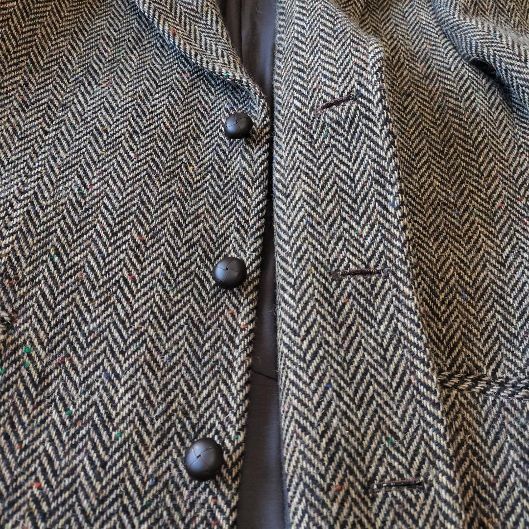 アナトミカ DUNN JACKET 40 M~L ヘリンボーンツイード ブラウン